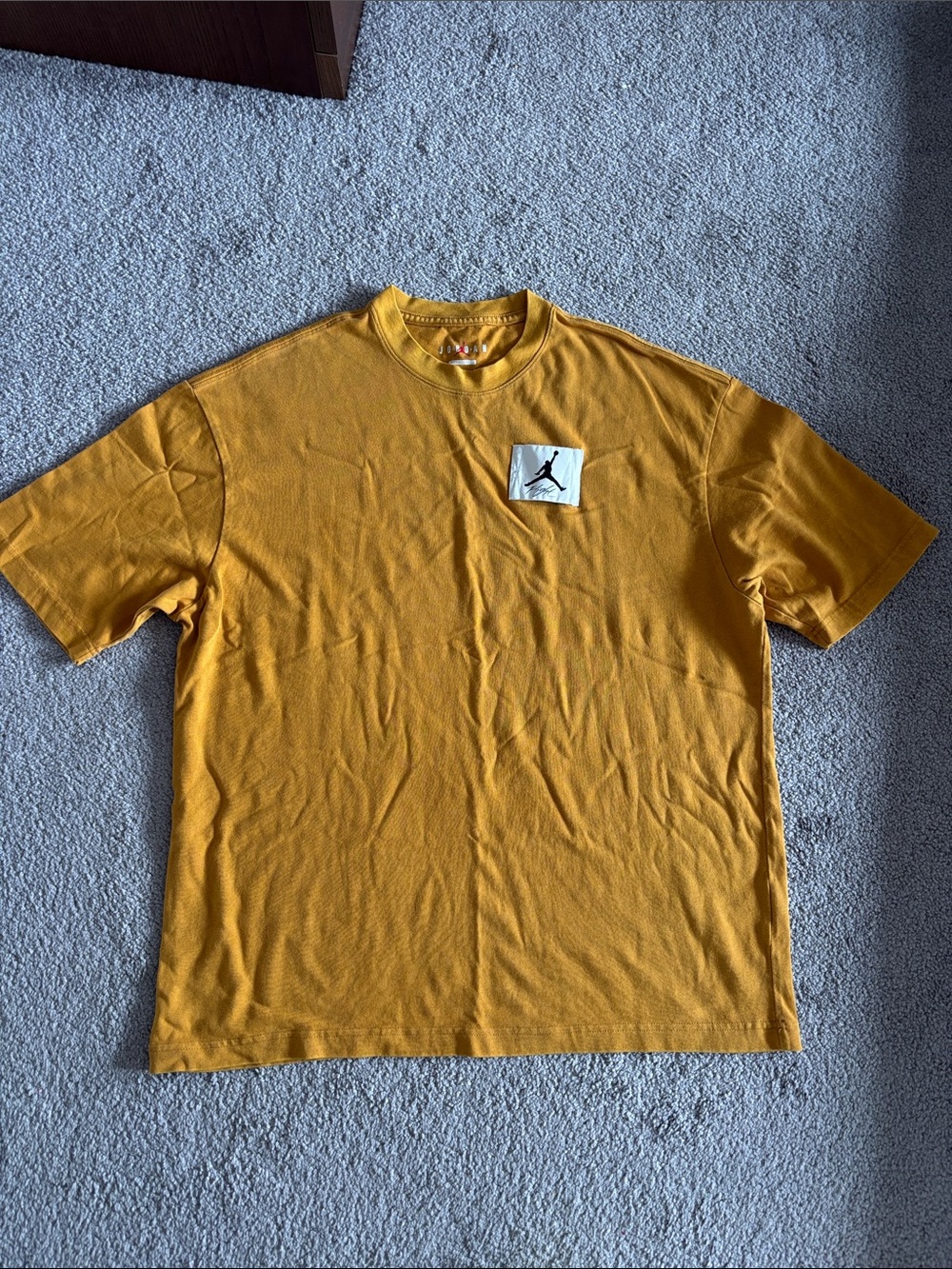 Jordan Men’s Gold Short-Sleeve Logo Tee